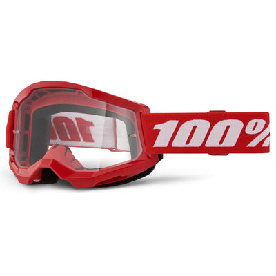 100% Strata 2 Goggles Red/Black