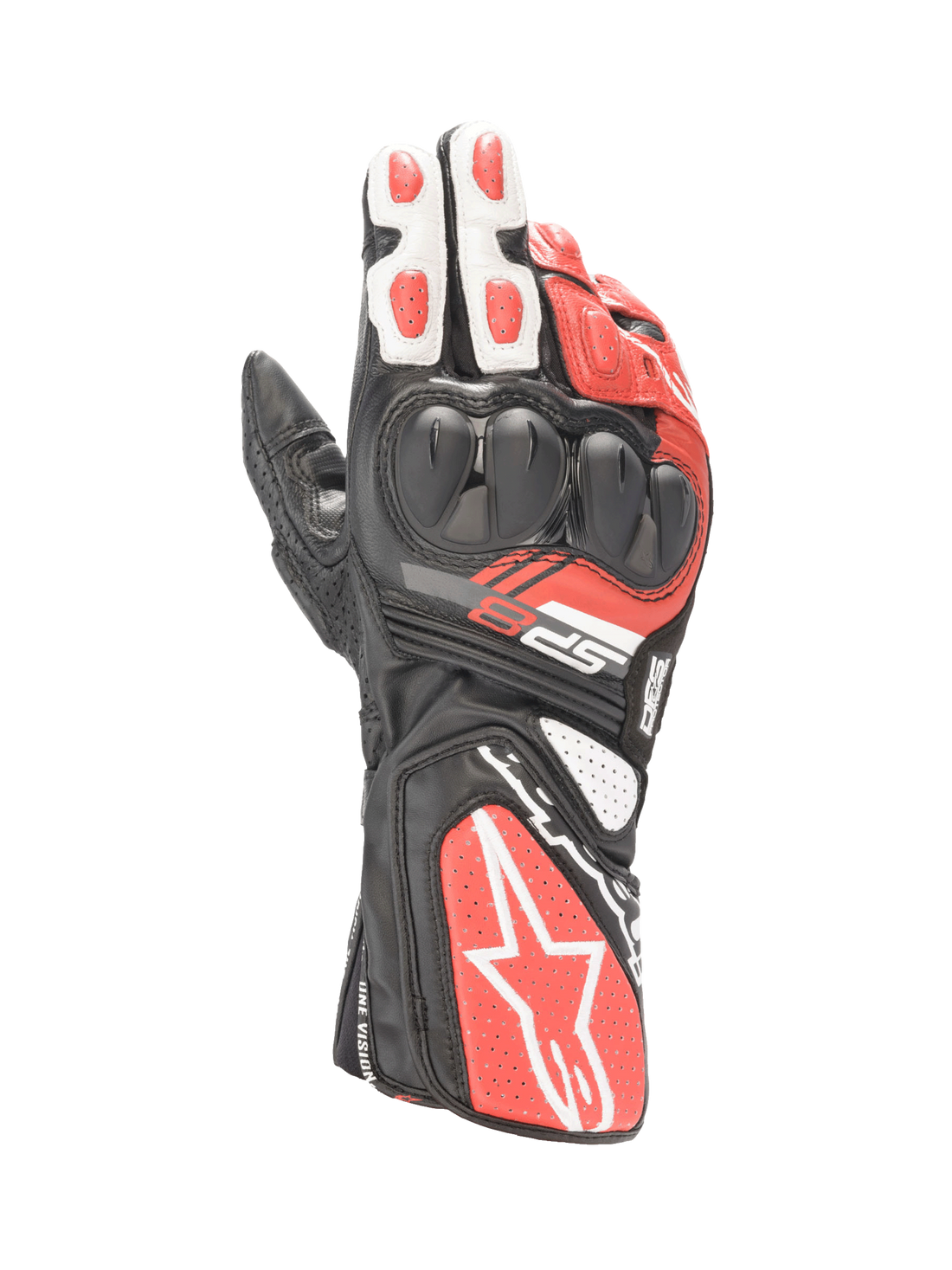 Alpinestars SP-8 V3 Gloves - Black/White/Bright Red