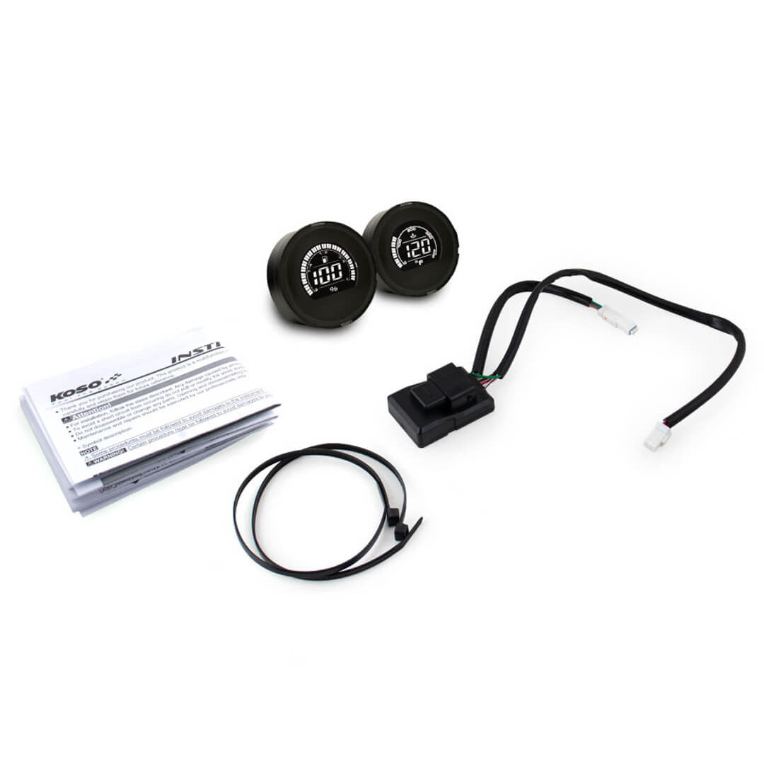 KOSO Bagger Fuel and Oil Temp Gauges Add-on