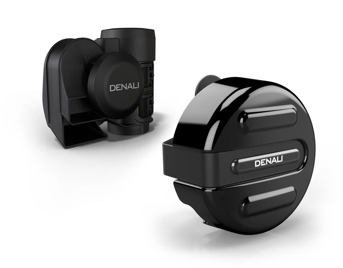 Denali V-Twin Plug&Play Soundbomb Horn Bundle with Mount, Cover and Harness