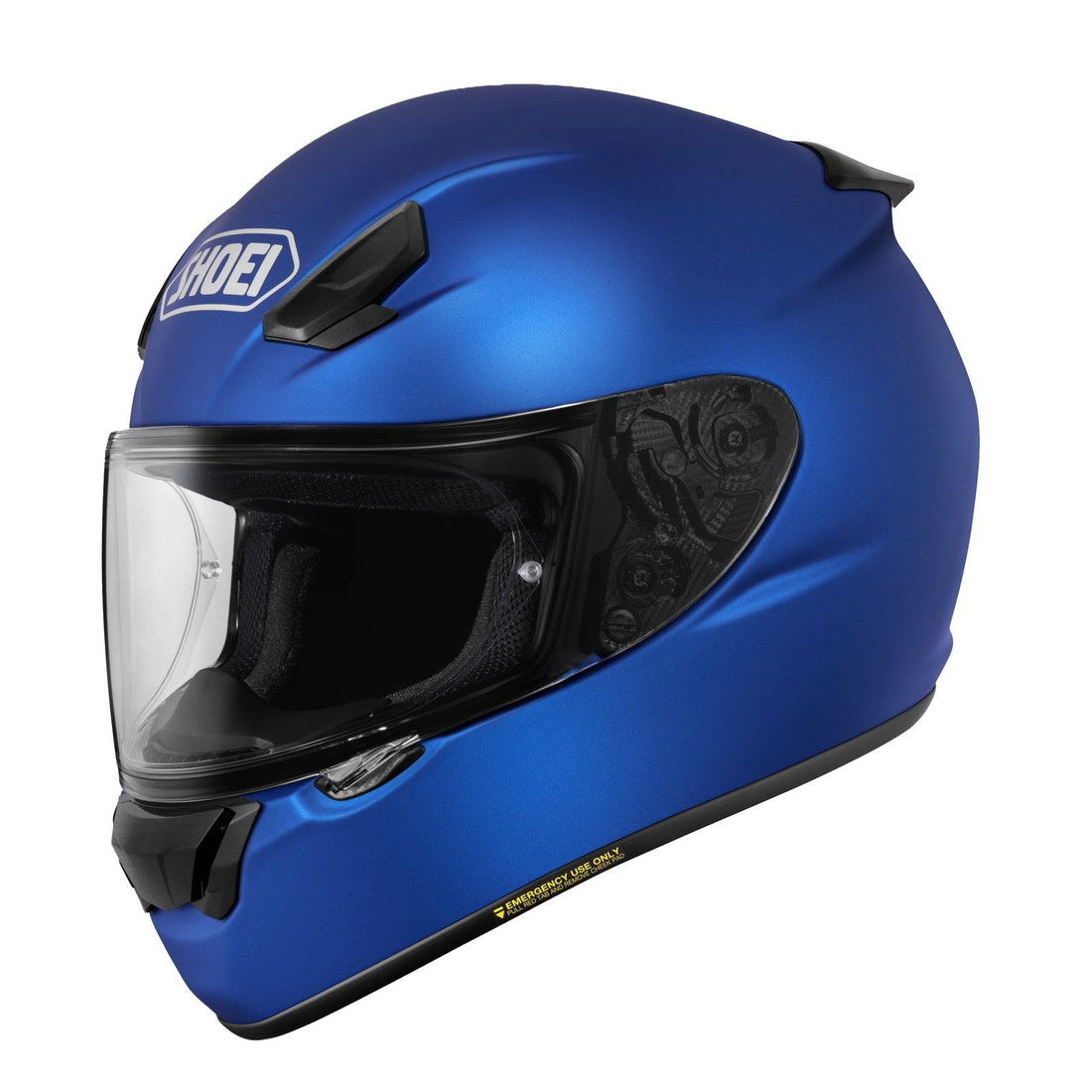 Shoei RF-SR2 helmet, Matte Blue Metallic, side view