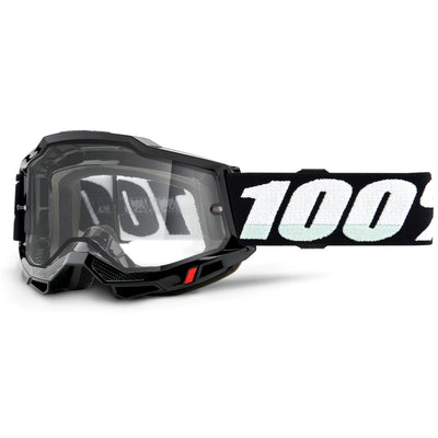 100% Accuri 2 Enduro Moto Goggles Black/Grey