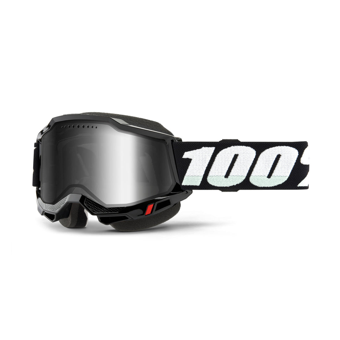 100% Accuri 2 Snowmobile Dual Pane Vented Goggles Black