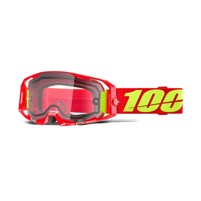 100% Armatic Enduro Moto Dual Pane Goggles Red