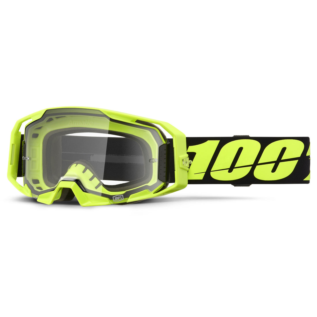 100% Armatic Goggles Neon Yellow