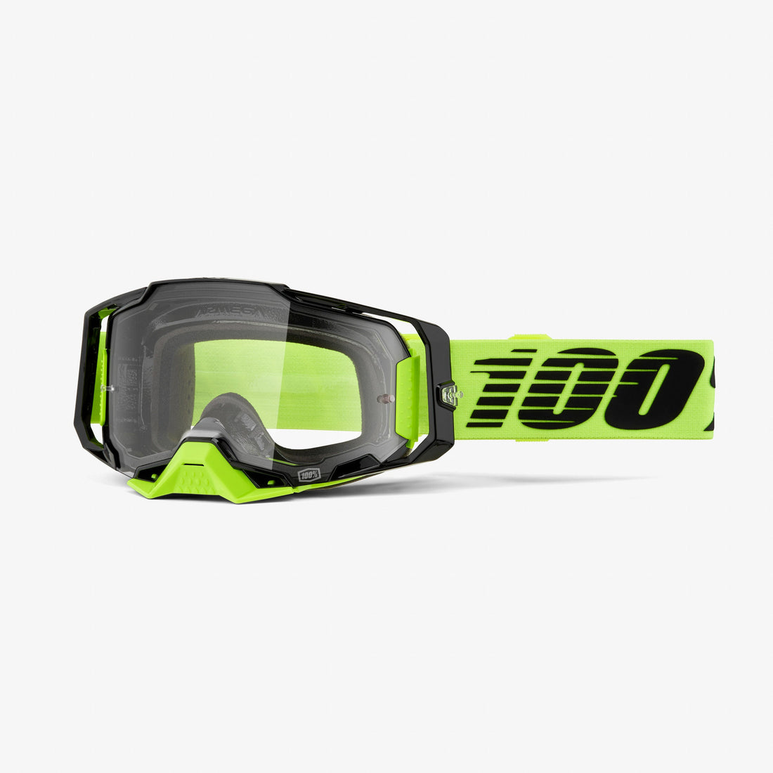 100% Armega Goggles Neon Yellow