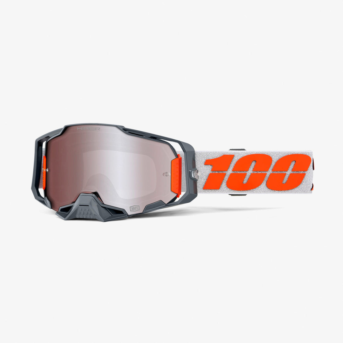100% Armega HiPER Goggles Silver