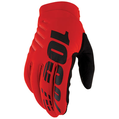 100% Brisker Gloves Red