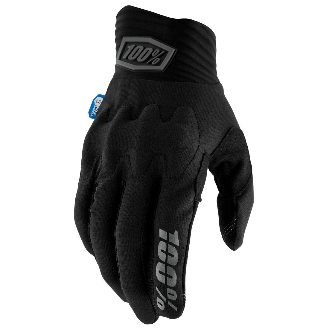 100% Cognito Smart Shock Gloves Black