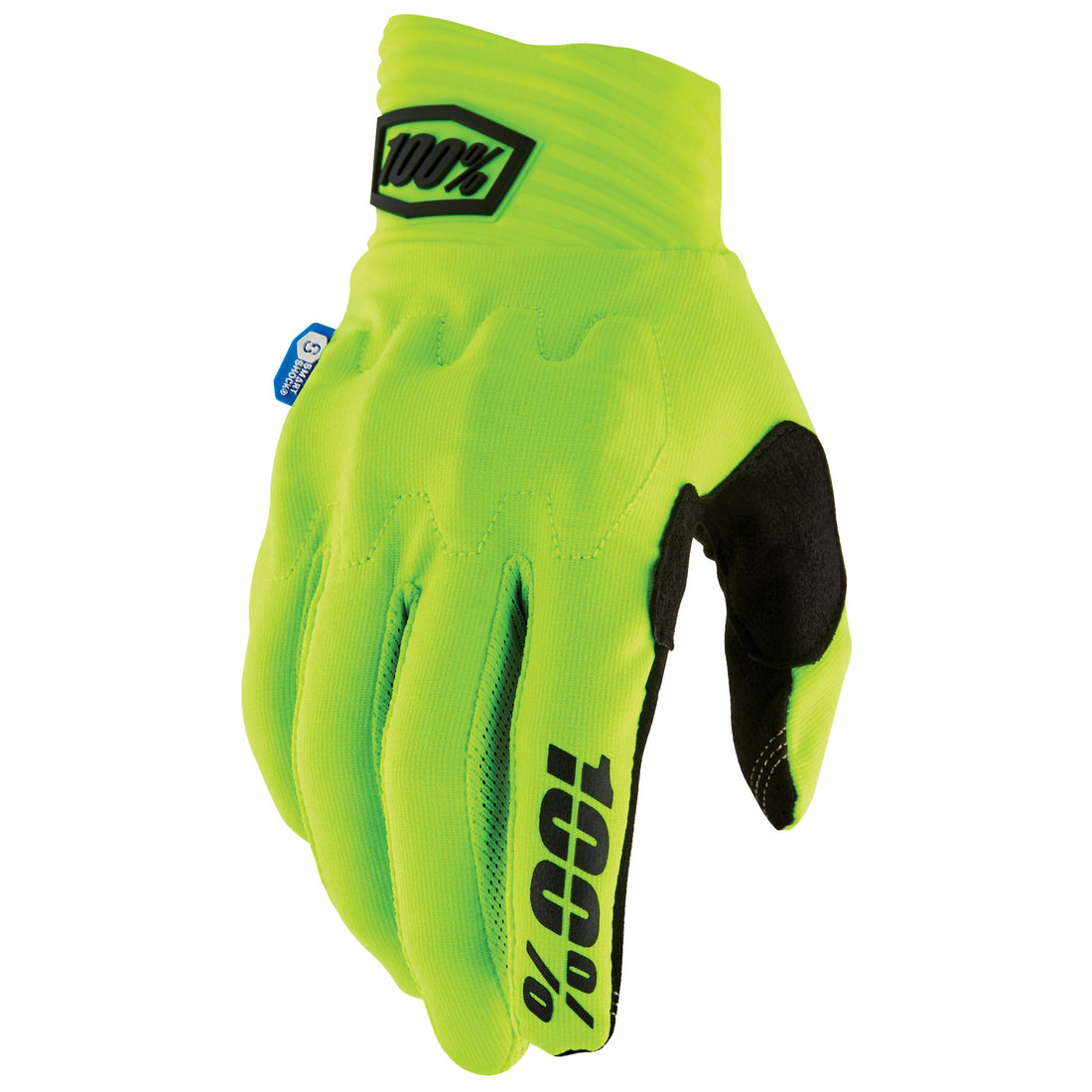 100% Cognito Smart Shock Gloves Fluo Yellow