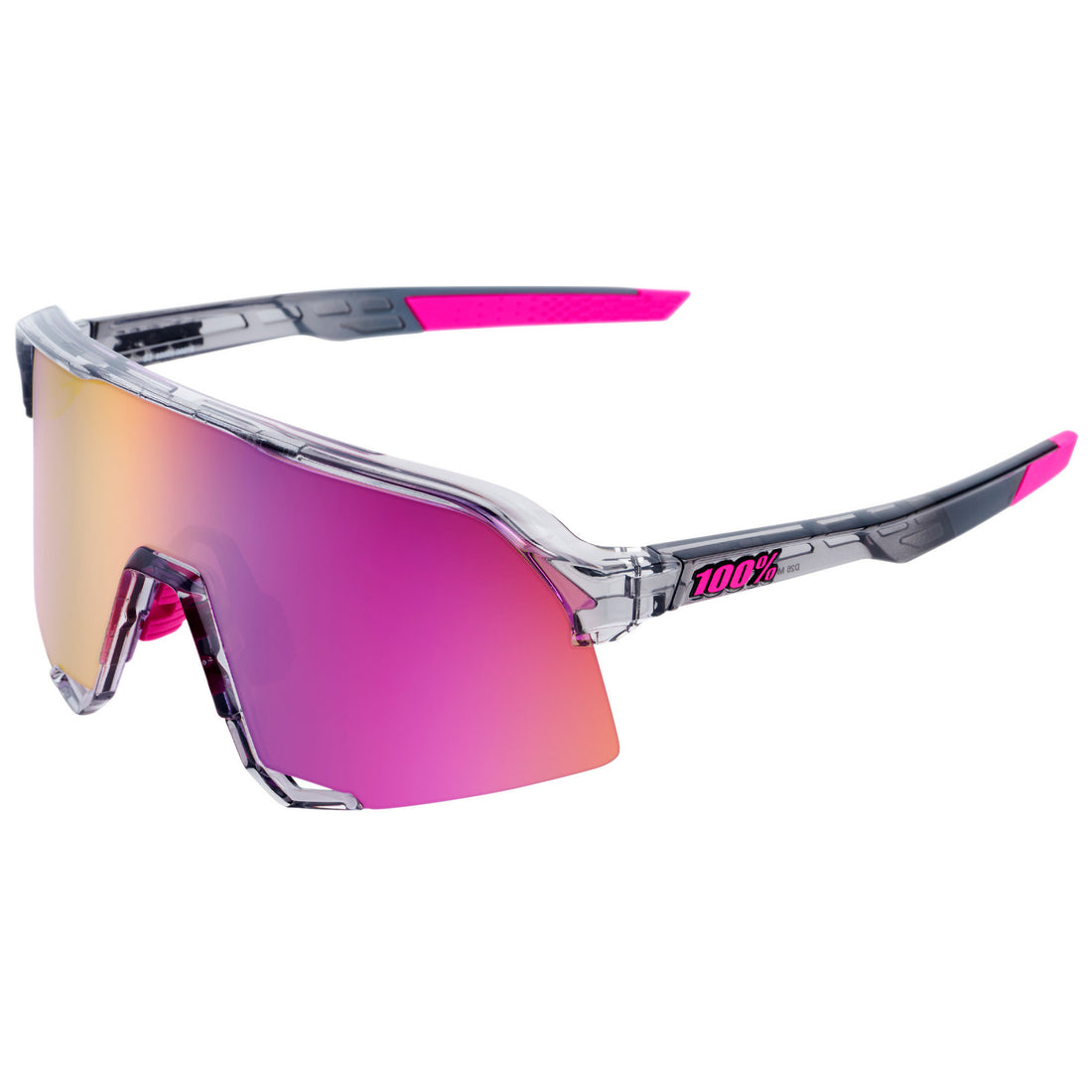 100% S3 Sunglasses Tokyo Night - Purple Multilayer Mirror Lens