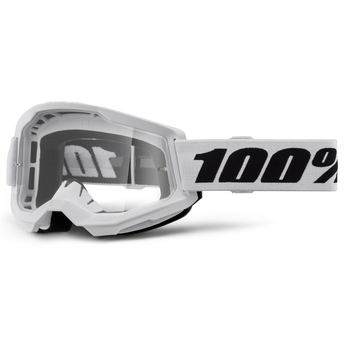 100% Strata 2 Goggles White