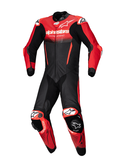 Alpinestars GP-R7 1-Piece Leather Suit - Black/Mid Red