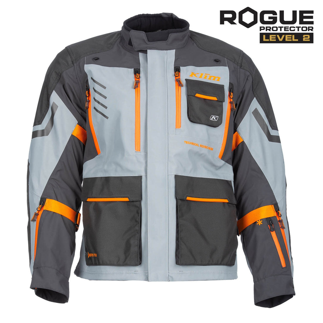 KLIM Carlsbad Jacket Asphalt - Ember Orange
