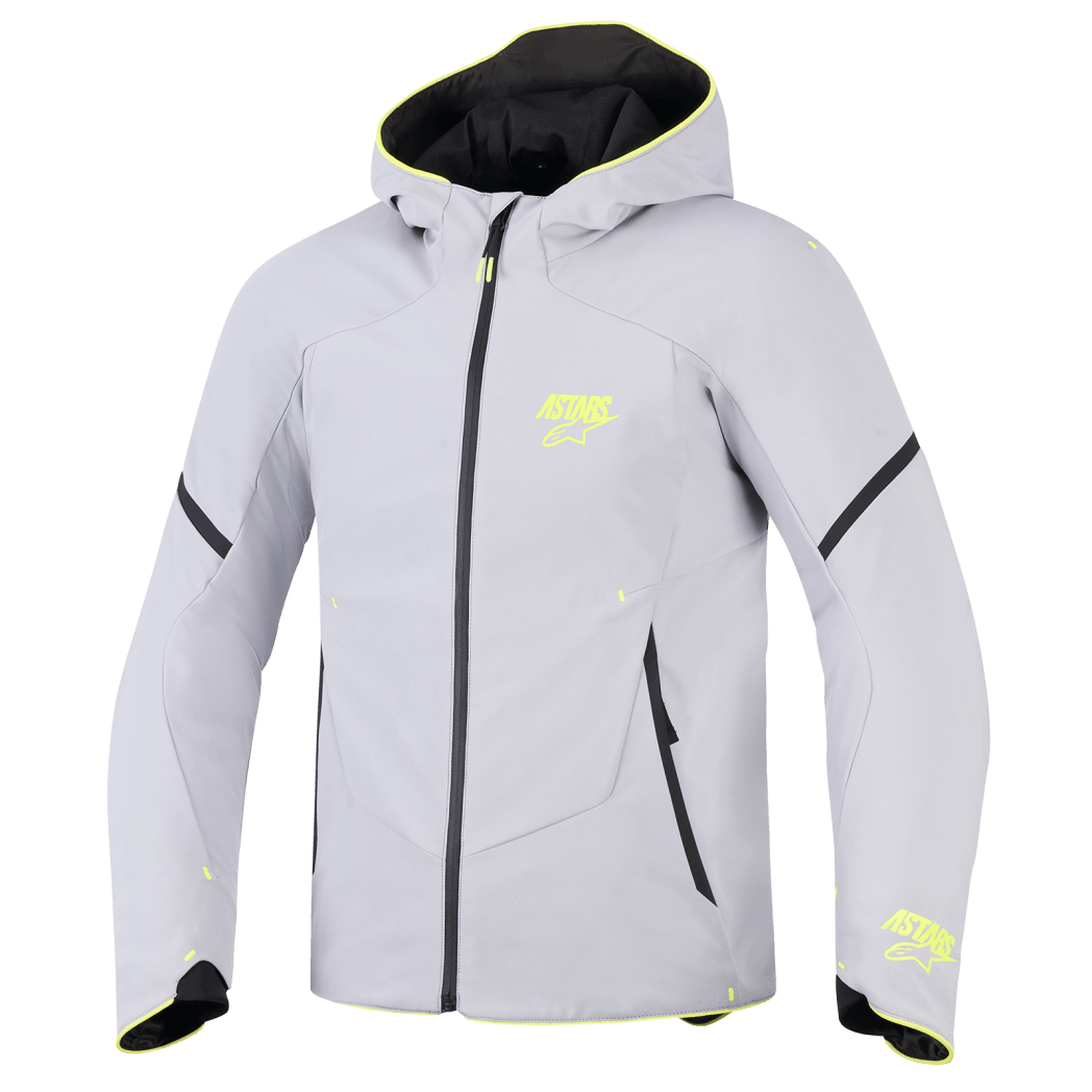 Alpinestars Aeroshell Waterproof Jacket Mid Gray/Yellow Fluo