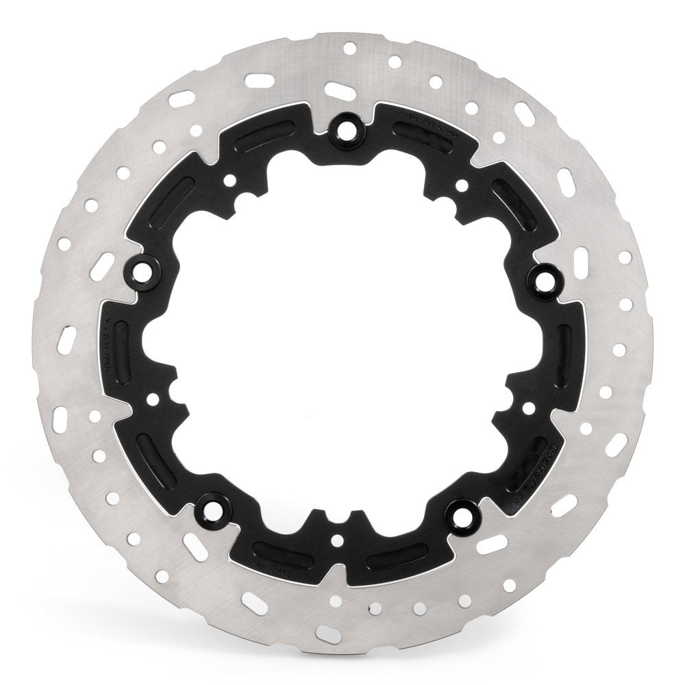 BrakeTech SS Front Floating Rotor - Half-Moon Spoke Mount