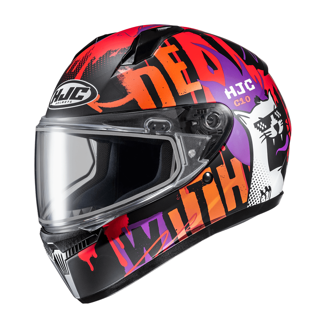HJC C10 Fop Youth Snow MC-7SF