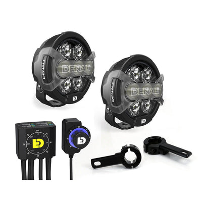 D7 PRO Premium Lighting Bundle w/ DialDim Controller & Crash Bar Mount-Universal Fit
