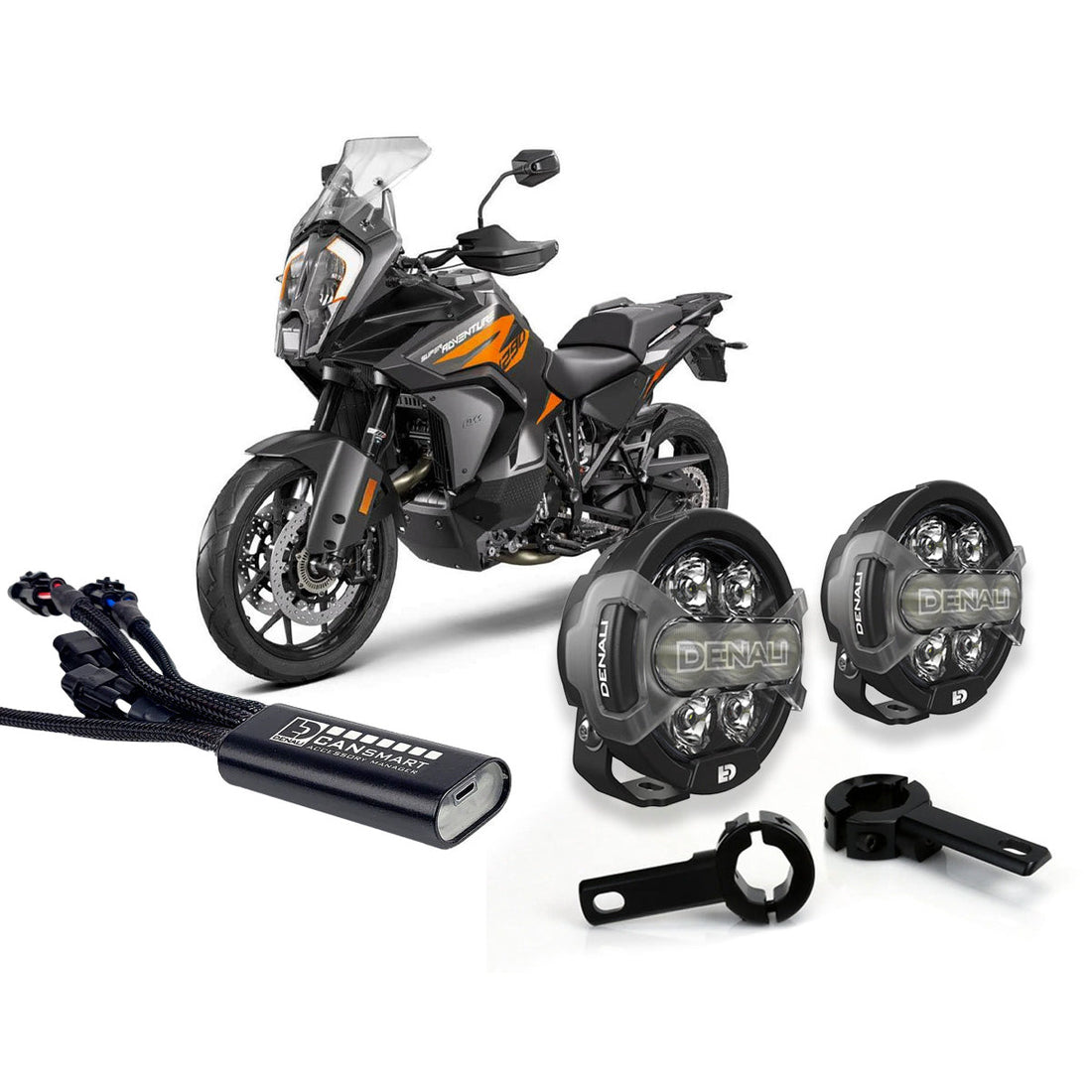 D7 Pro Premium Lighting Bundle w/ Crashbar Mounts for KTM 1290 Super Adventure & 890 Adventure Series '20-'26