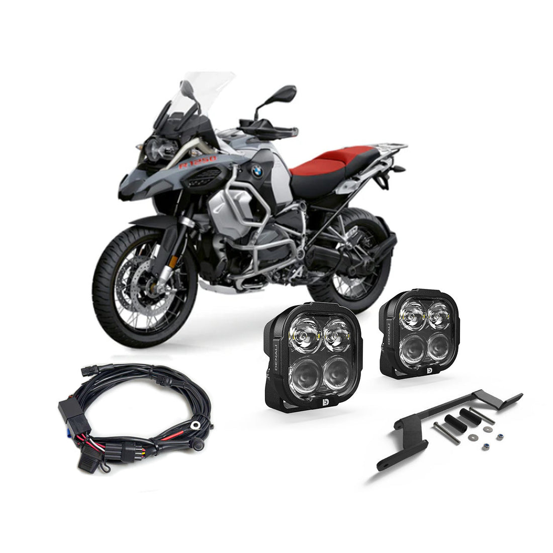 DL4 Essential Lighting Bundle for BMW R1200GS LC Adventure '14-'19 & R1250GS Adventure '19-'24