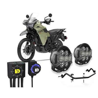 D7 Pro Premium Lighting Bundle for Kawasaki KLR650 & KLR650S '22-'26