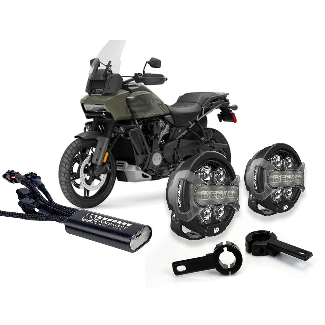 D7 Pro Premium Lighting Bundle w/ Crashbar Mounts for Harley-Davidson Pan America 1250 '21-'24, Pan America 1250 Special '21-