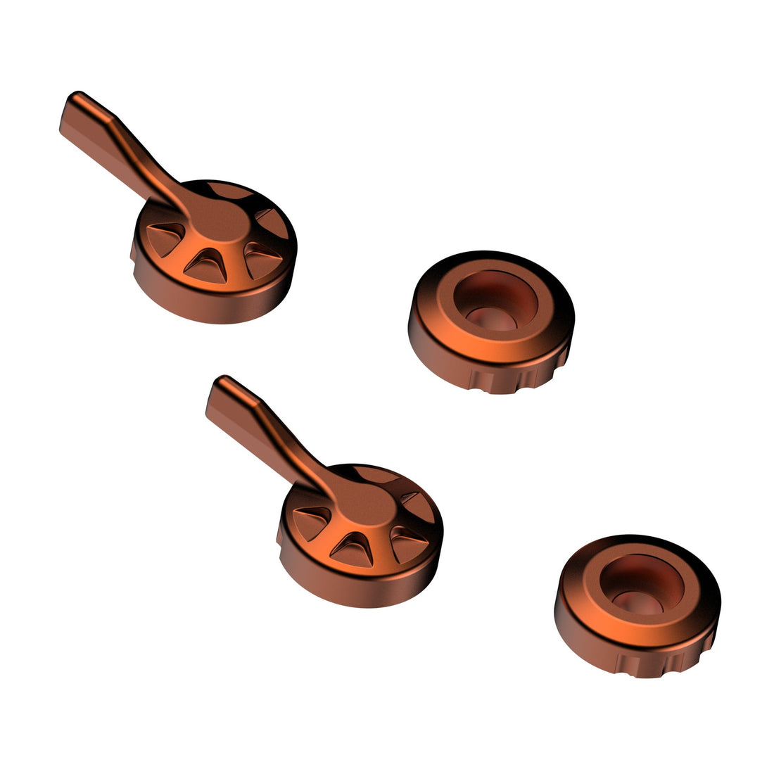 Evotech Evo Brake And Clutch Lever Orange Adjusters