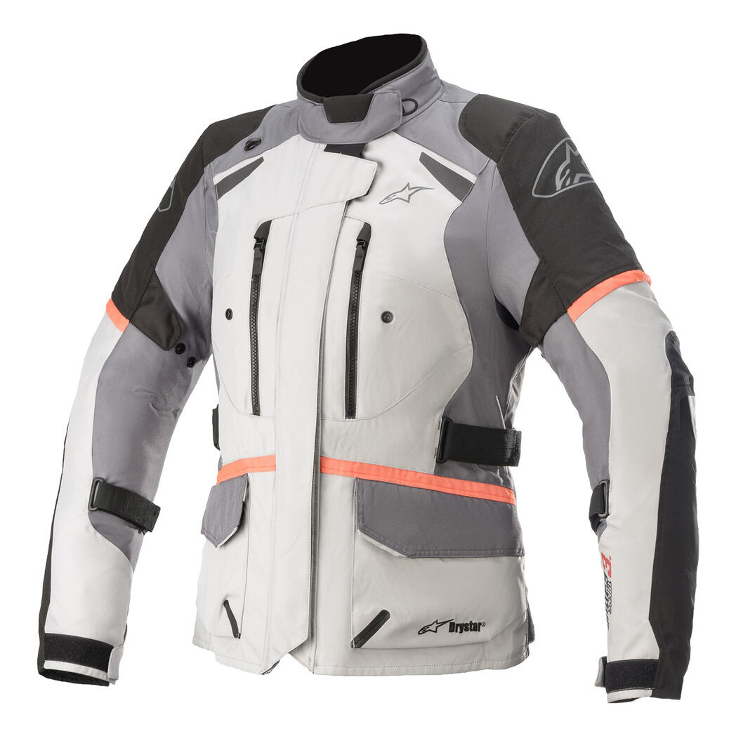 Alpinestars Stella Andes V3 Drystar Jacket Ice Gray/Dark Gray/Black/Coral