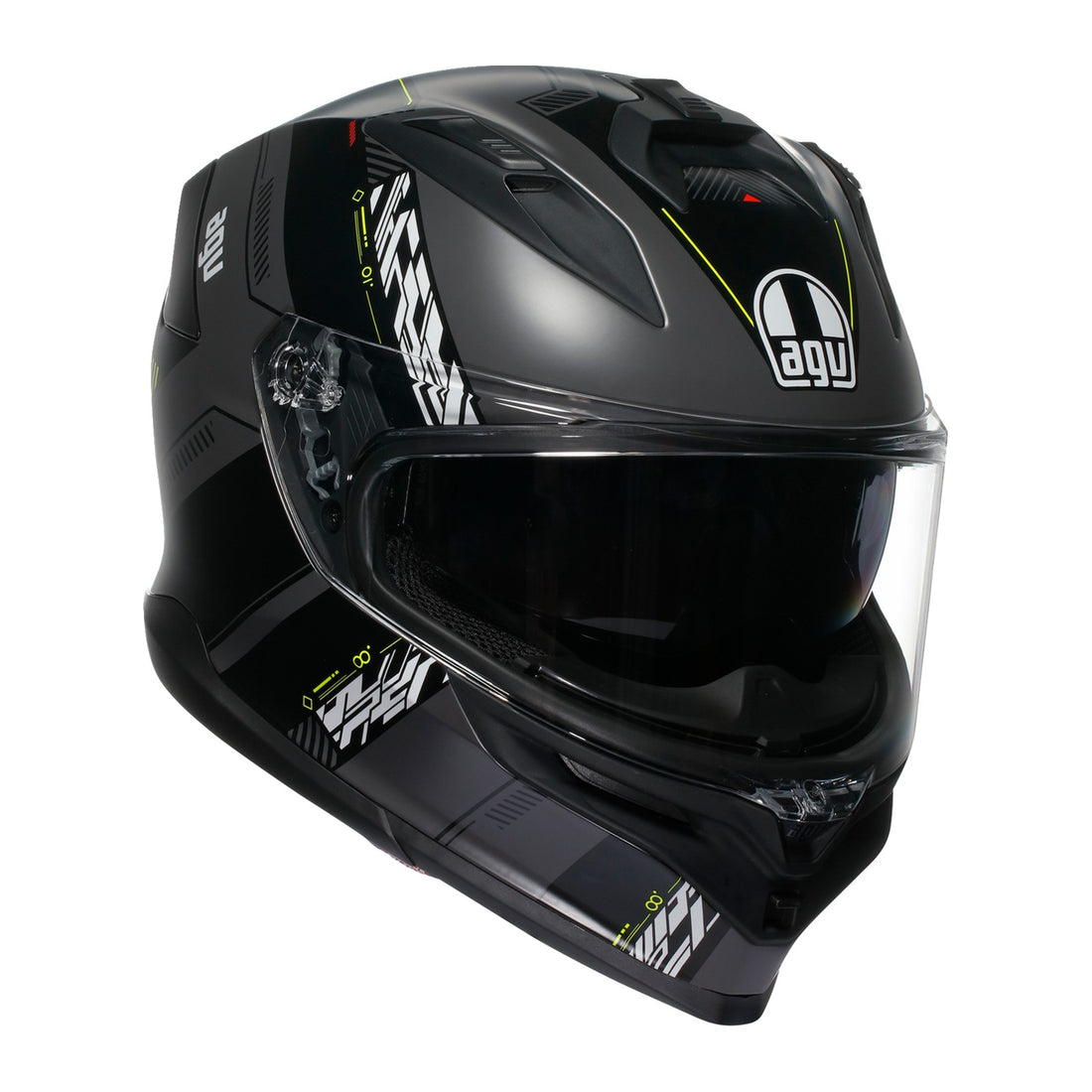 AGV K7 Kyber Matte Gray/Yellow Fluo