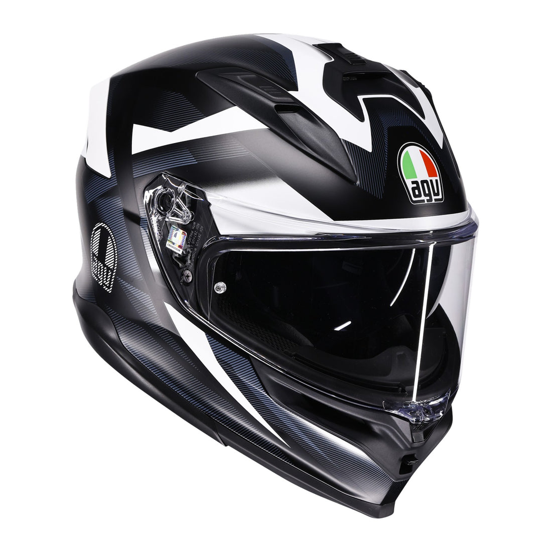 AGV K7 Glimpse Matte Black/White