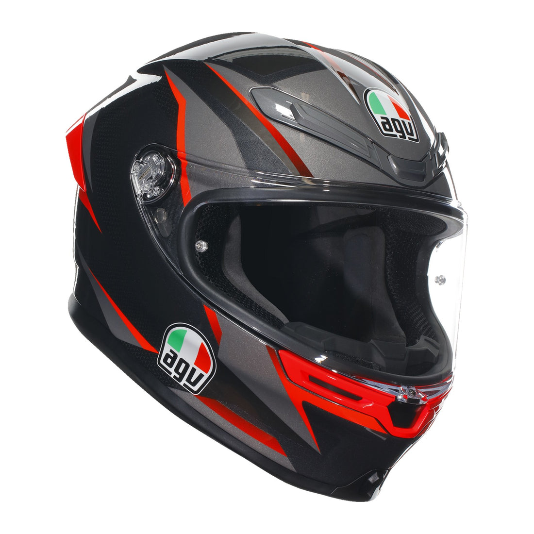 AGV K6 S Slashcut Black/Gray/Red