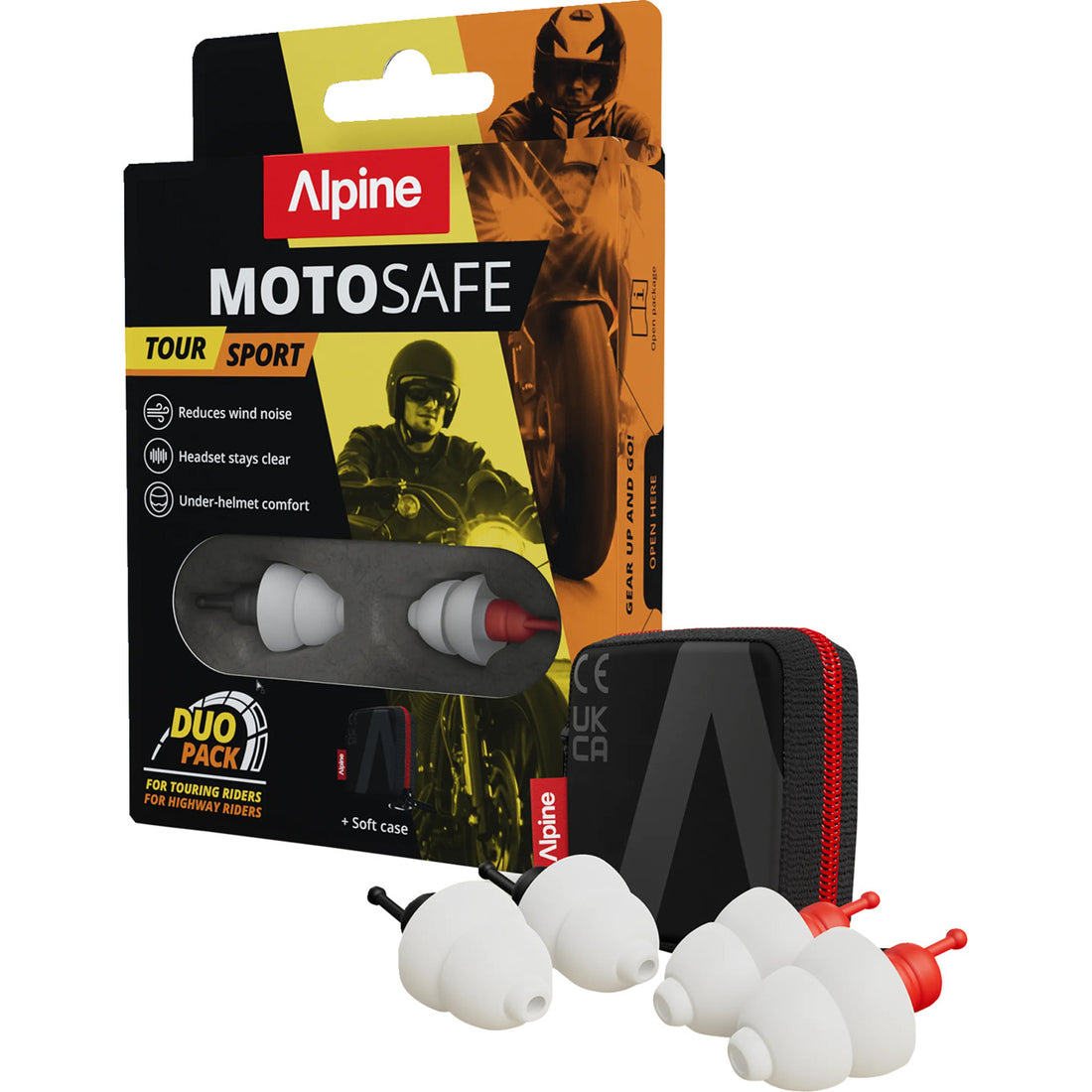 Alpine Hearing MotoSafe Duo Earplugs Pack Duo Pack