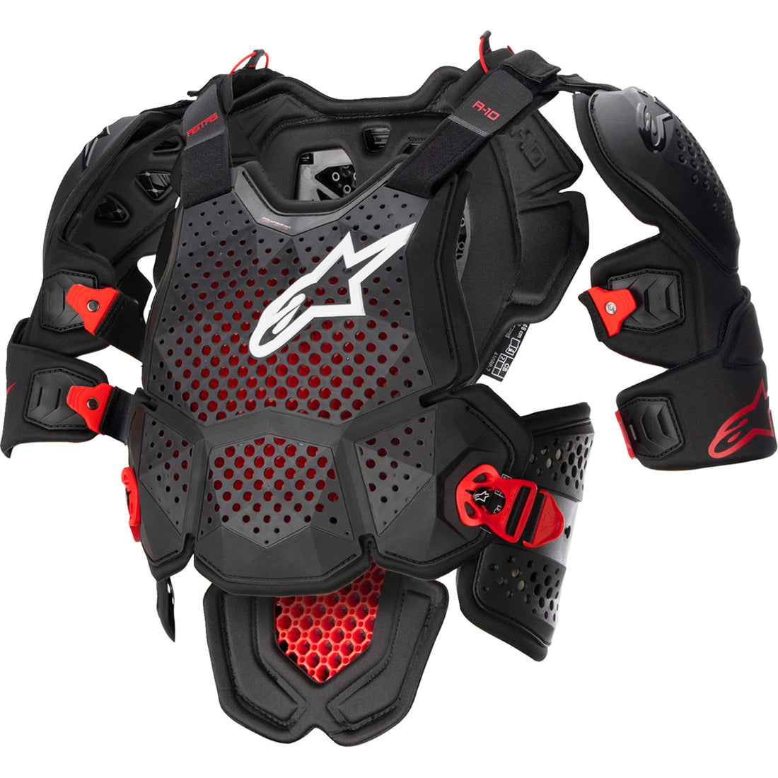 Alpinestars A-10 v2 Full Chest Guard Black/Red