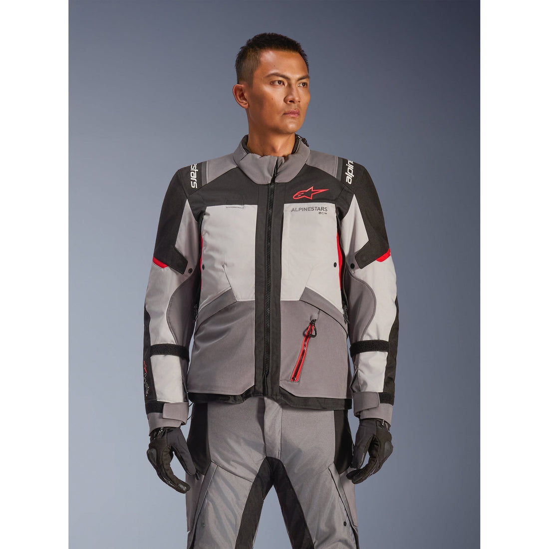 Alpinestars Andes V4 Drystar Jacket Dark Gray/Ice Gray/Black/Bright Red