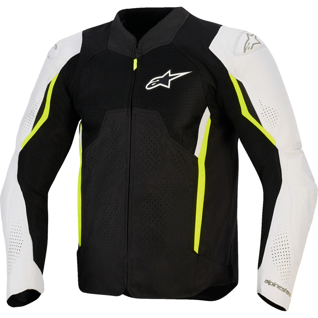 Alpinestars AST v3 Air Jacket Black/Silver/Yellow Fluo