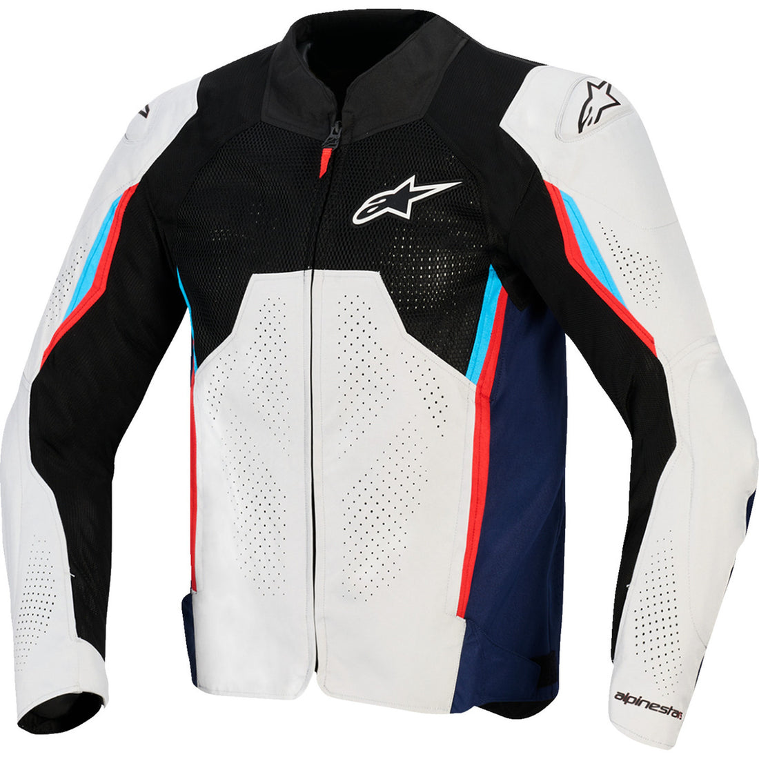Alpinestars AST v3 Air Jacket Silver/Deep Blue/Bright Red