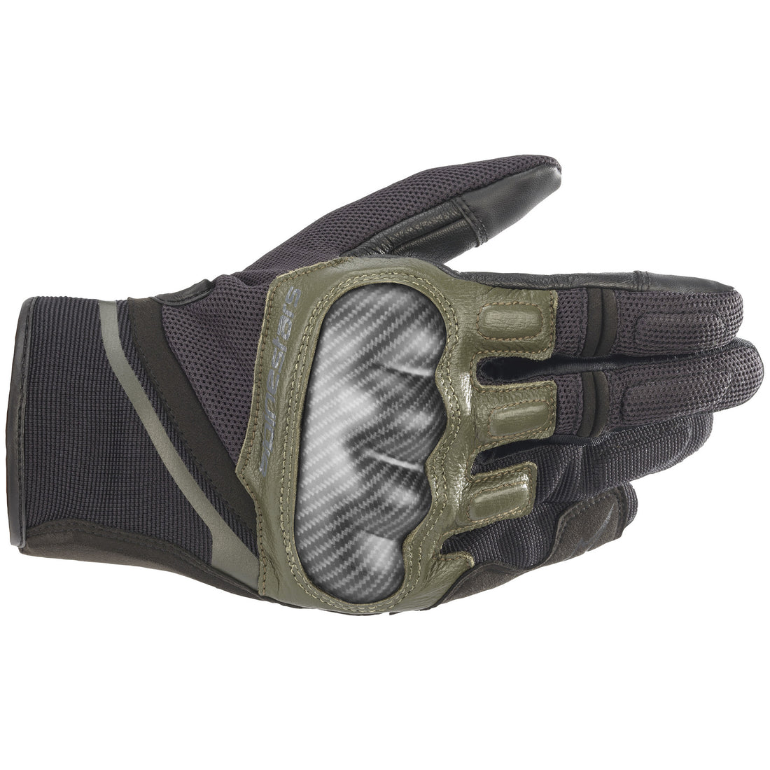 Alpinestars Chrome Gloves, Black / Forest