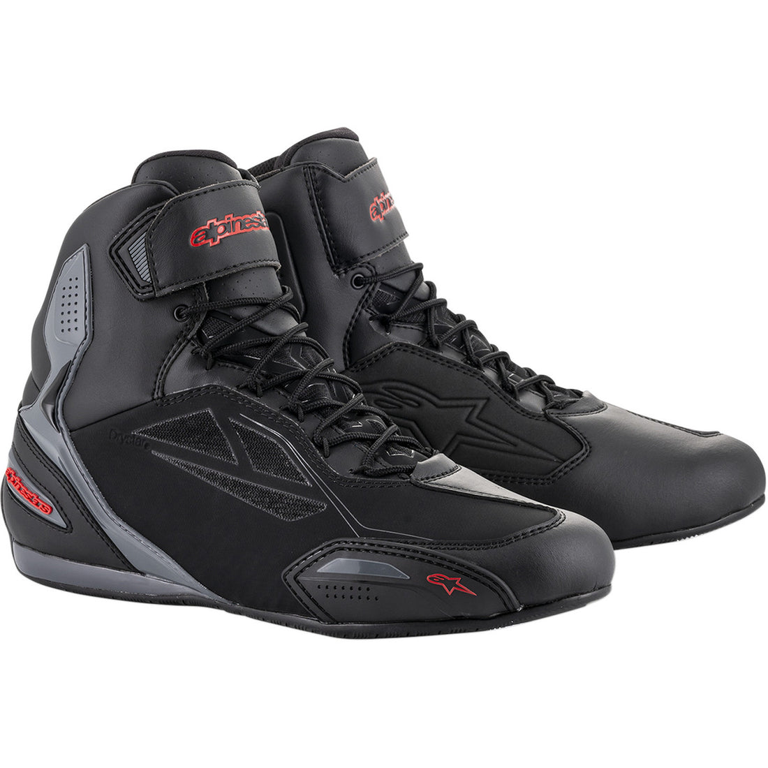 Alpinestars Faster-3 Drystar Riding Shoes Black/Gray/Red