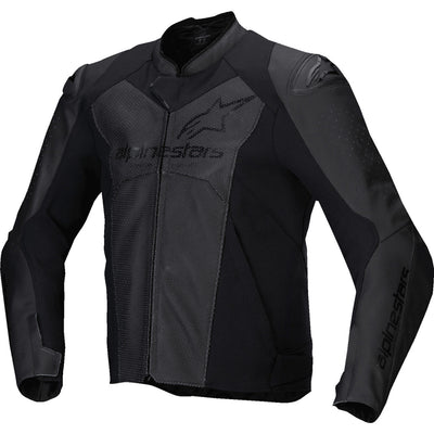 Alpinestars Faster v3 Airflow Leather Jacket Black/Black
