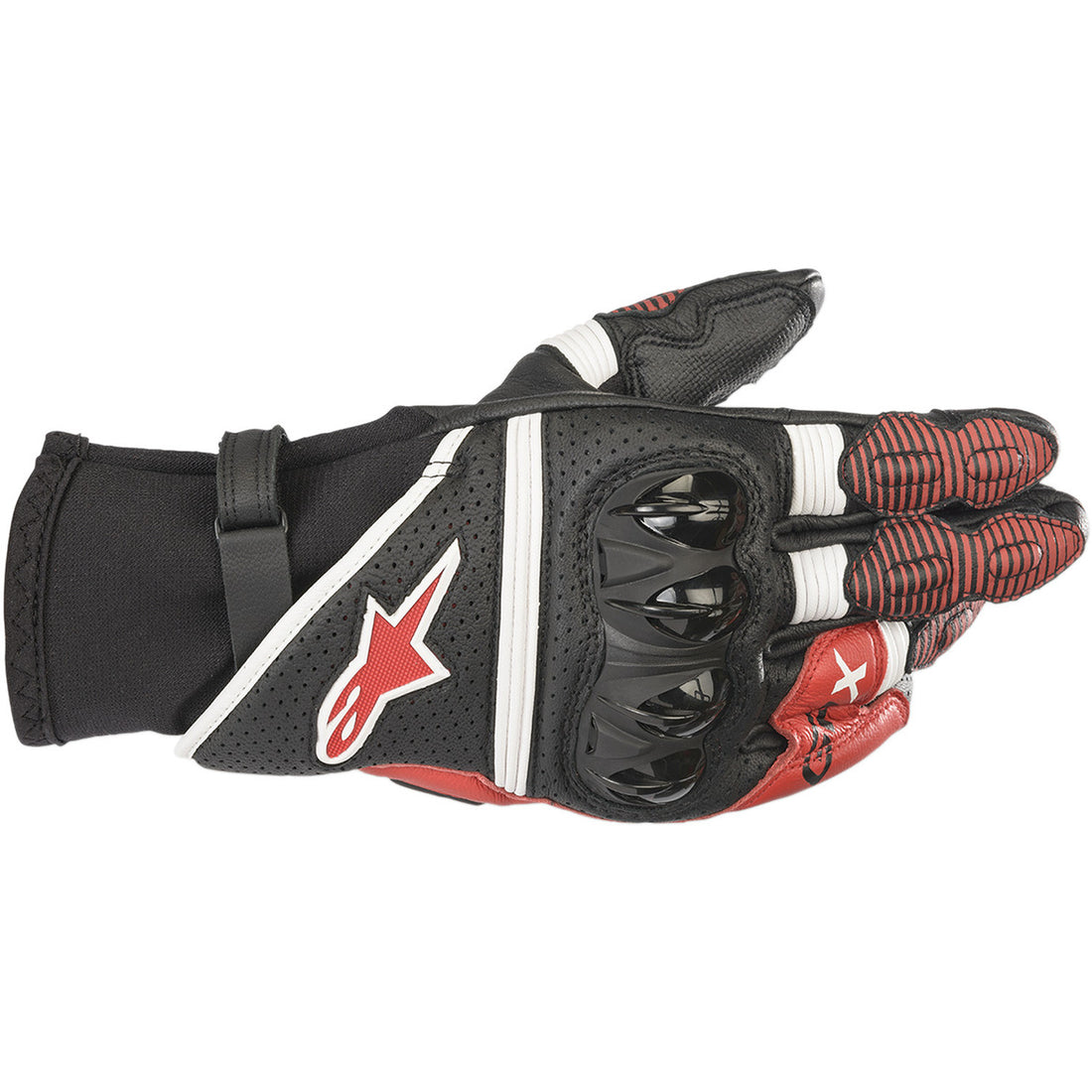 Alpinestars GPX V2 Gloves Black/White/Bright Red