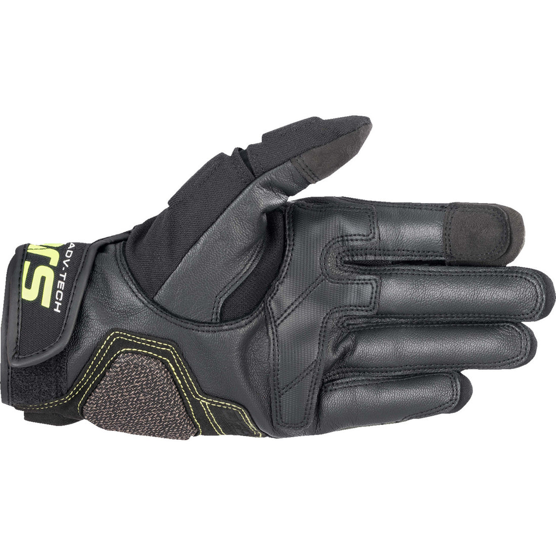 Alpinestars Halo Leather Gloves Forest Black/Fluo Yellow