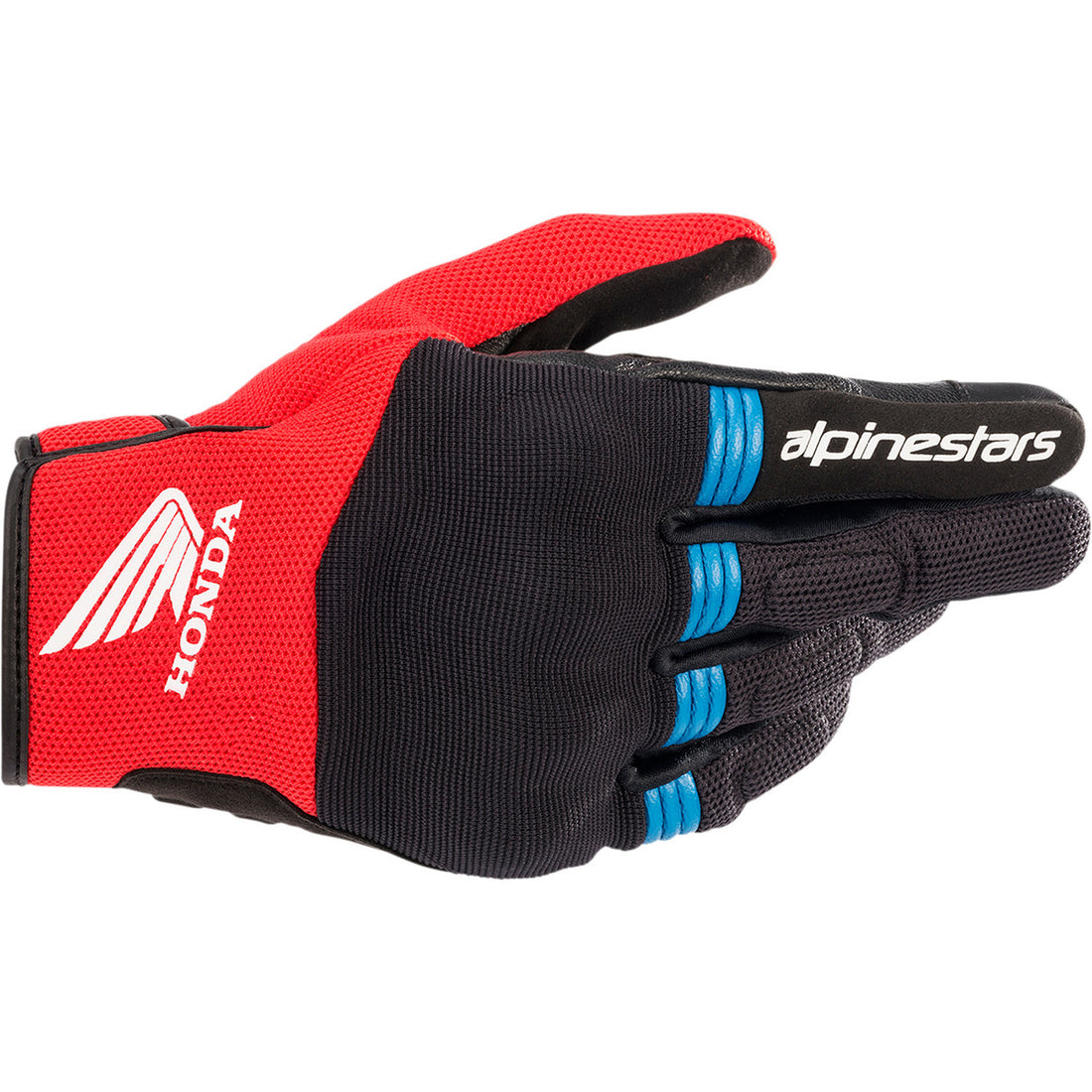 Alpinestars Honda Copper Gloves Black/Bright Red/Blue