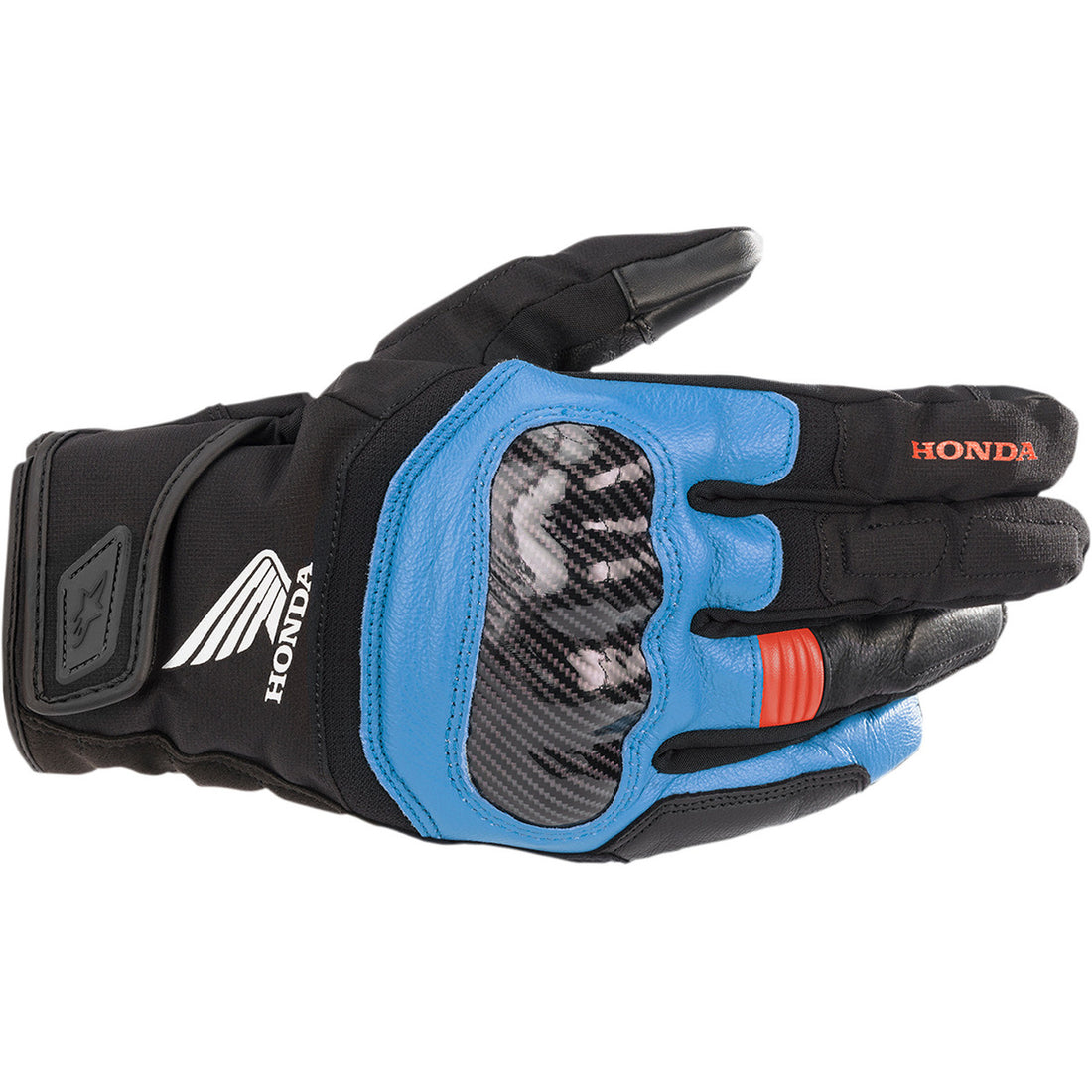 Alpinestars Honda SMX Z Drystar Gloves Black/Blue/Bright Red