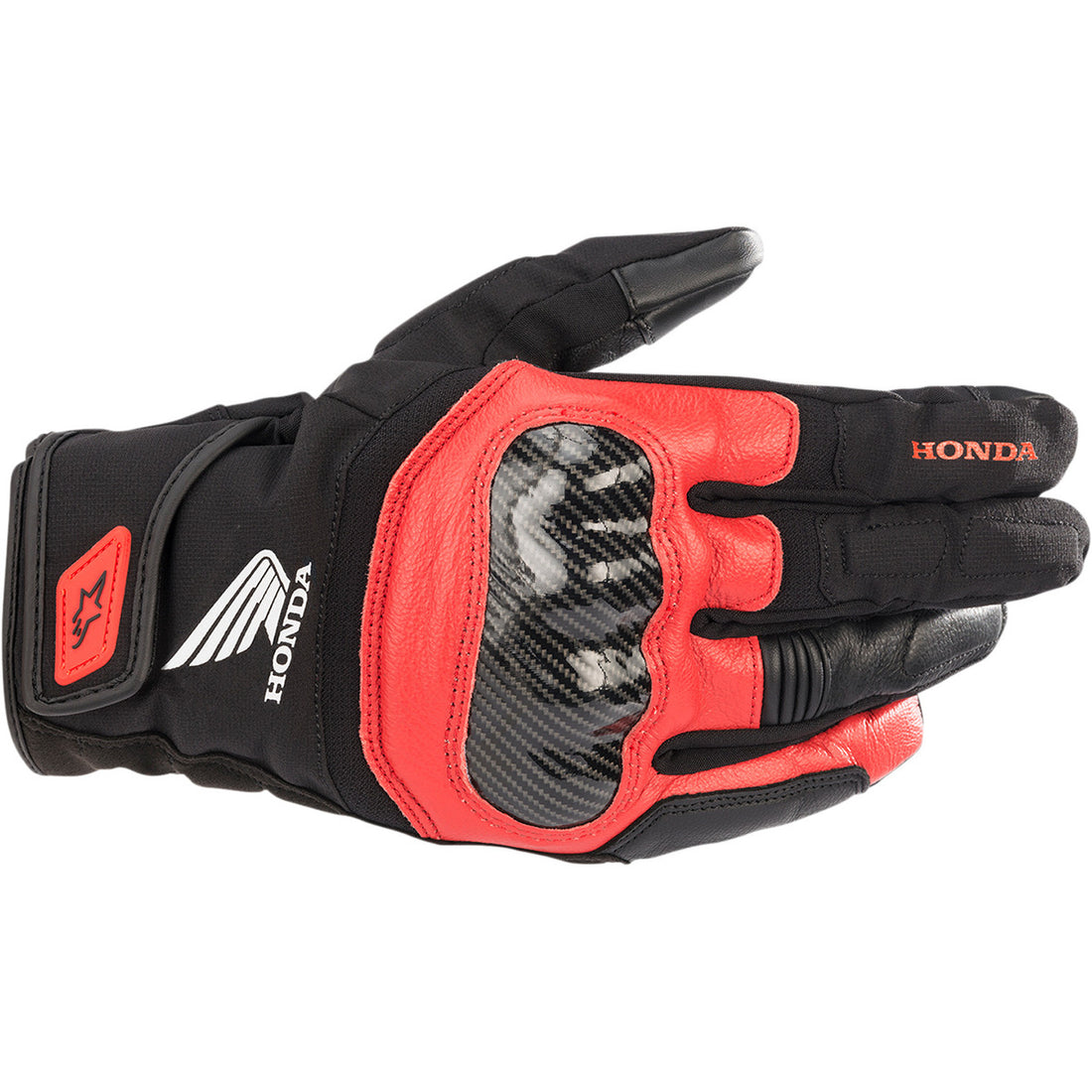 Alpinestars Honda SMX Z Drystar Gloves Black/Bright Red