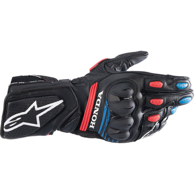 Alpinestars Honda SP-8 V3 Gloves Black/Bright Red/Blue