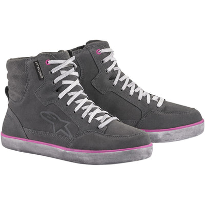 Alpinestars J-6 Waterproof Women's Shoes Gray/Pink