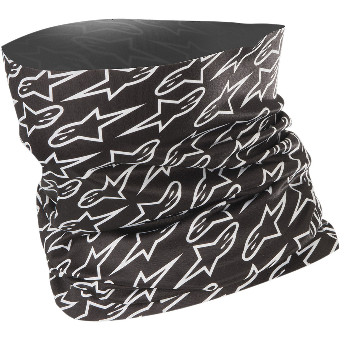 Alpinestars Neck Tube, Blurred Black/White