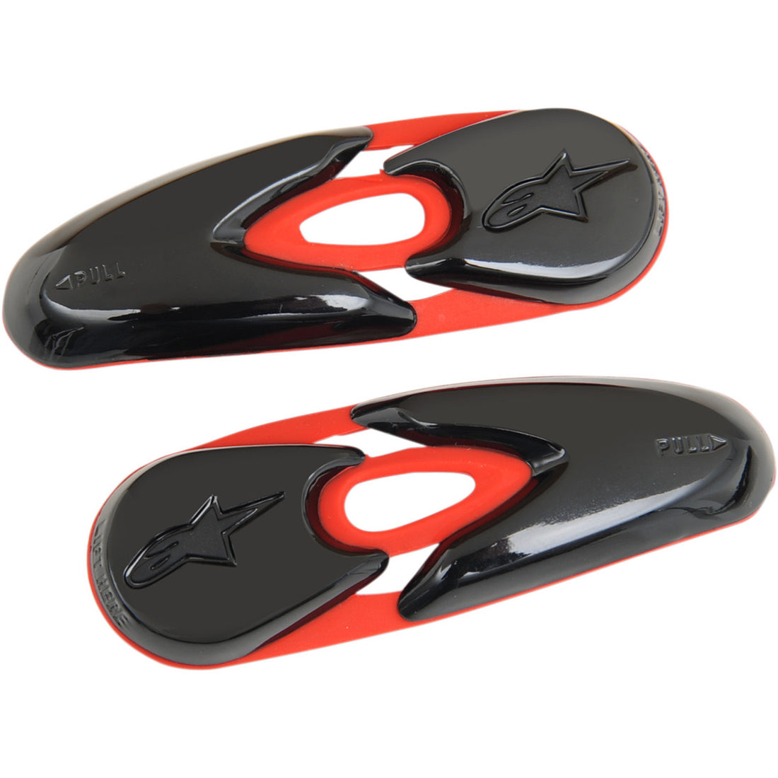 Alpinestars Replacement Boot Toe Sliders, SMX-R/Supertech R/SMX-4/SMX-S/SMX-2 Red/Black