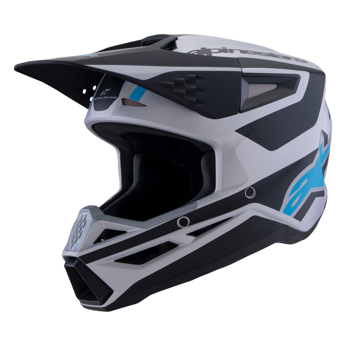 Alpinestars SM3 Heat Matte Silver/Blue/Black