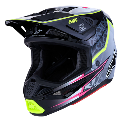 Alpinestars SM7 Blaster Black/Gray/White/Yellow Fluo